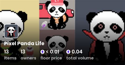 Pixel Panda Life Collection Opensea