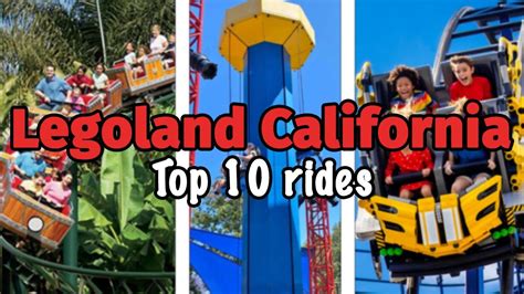 Top 10 Rides At Legoland California 2022 Youtube
