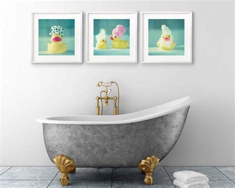 See what makes us the home decor superstore! Set of 3 Cute Rubber Duck Prints, Bathroom Wall Art Set ...