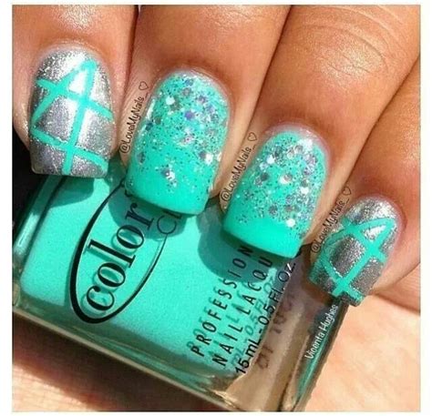 15 Turquoise Color Nail Designs Images Turquoise Nail