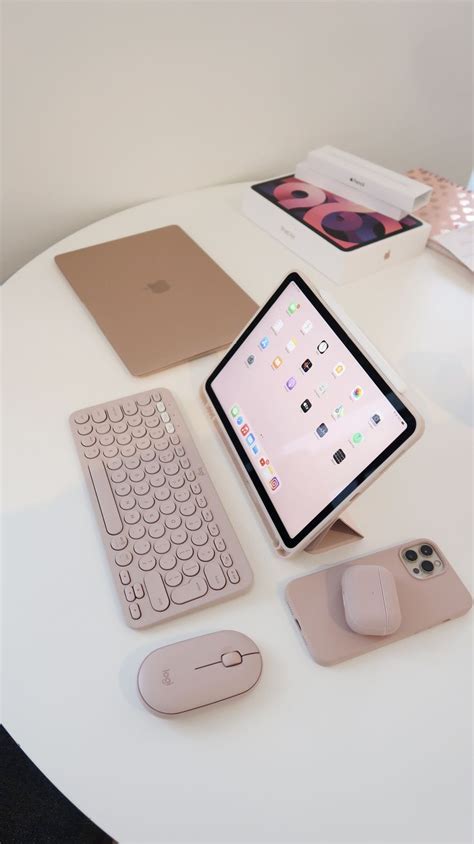 Pink Ipad Setup Air 4 In 2021 Ipad Accessories Rose Gold Ipad