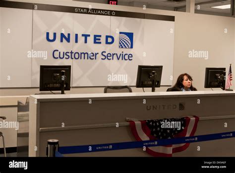 United Airlines Customer Service Desk At Philadelphia International