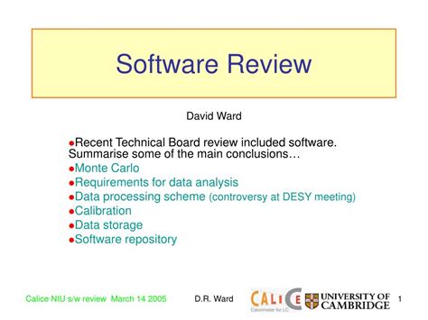 Ppt Software Review Powerpoint Presentation Free Download Id4708780