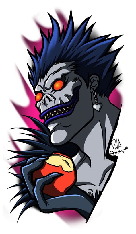 Ryuk Tattoo Desing I Made To A Client Rdeathnote