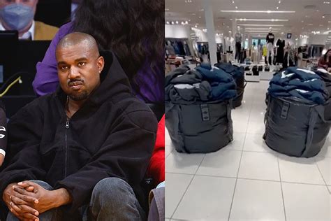 Kanye Wests Yeezy Gap Line Being Displayed In Massive Bags