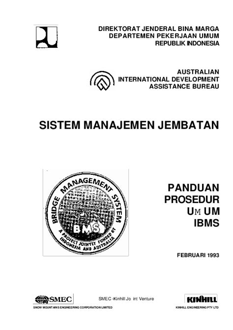 Pdf Direktorat Jenderal Bina Marga Departemen Pekerjaan Umum Republik