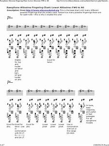 Saxophone Altissimo Chart Alto Saxophone Tenor Saxophone