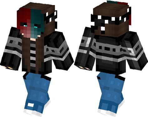 Minecraft Girl Skin With Mask Russell Whitaker