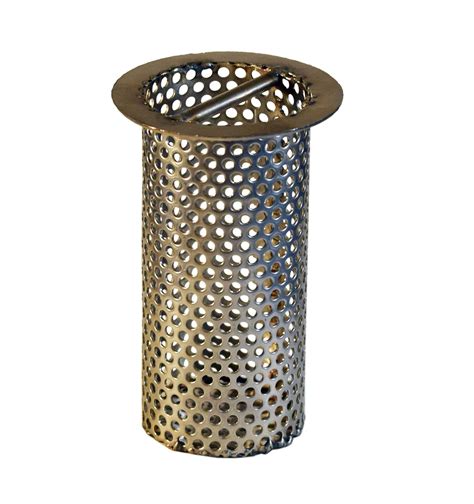 2 Commercial Floor Drain Strainer Perforated Stainless