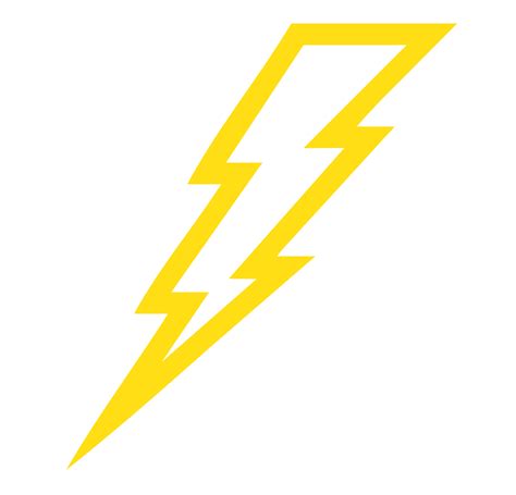 Lightning Bolt Yellow Lightning Electricity Bolt Thunder Png