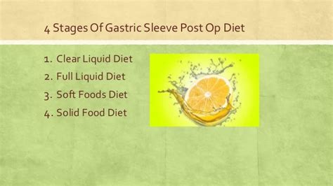 Gastric Sleeve Post Op Diet