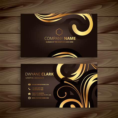 Luxury Floral Business Card Template Vector Design Illustration