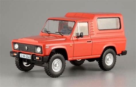 Aro 243 Romanian Suv Red Color 143 Scale Diecast Model Car 1989
