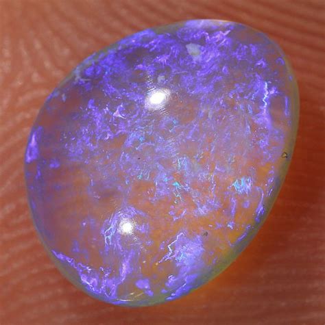 13ct 9x7mm Solid Lightning Ridge Crystal Opal Lo 1345 Minerals And