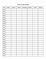 24 Hour Daily Schedule Template Printable Daily Schedule Template ...