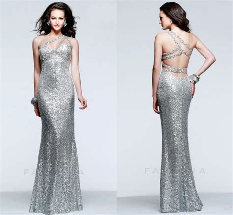 Buy Sexy Silver Color One Shoulder Backless Mermaid