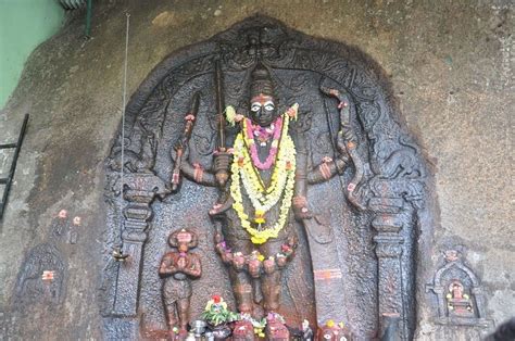 Deity Of Veerabhadra Swamy At Olakal Theertha Temple At Karnataka