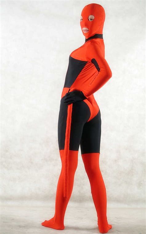 Red Sexy Halloween Costumes For Women Zentai 3999 Superhero