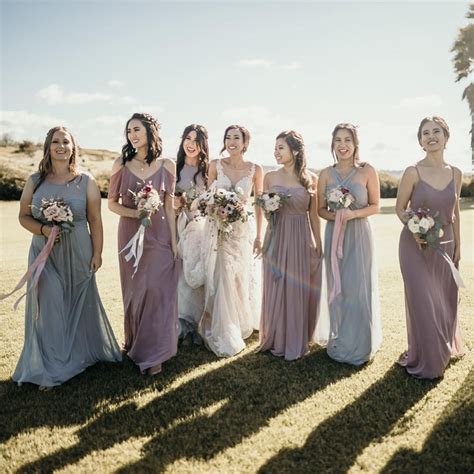 Real Birdy Grey Weddings Birdy Grey Mix And Match Mauve And Silver