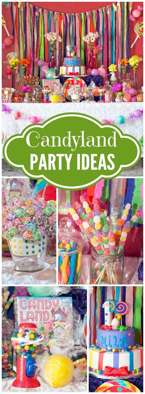 How Amazing Is This Candyland First Birthday Party Candy Birthday