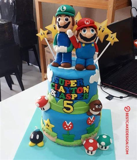 List of stunning mario cake design image ideas that can inspire you to have custom cake designs for upcoming birthdays, weddings, anniversaries. 50 Mario Cake Design (Cake Idea) - March 2020 | Cool cake ...