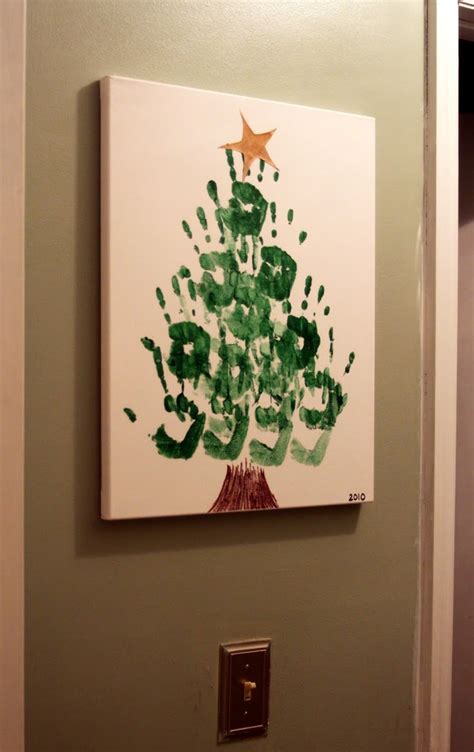 Hand print christmas tree, vector. Hand Print Christmas Tree Tutorial - U Create