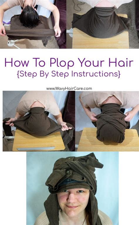 How To Plop Your Wavy Hair Step By Step Guide With Photos Wavy Hair Care