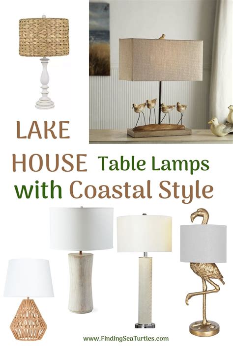 Nautical, coastal & beach style. Coastal Table Lamps We Love - Finding Sea Turtles