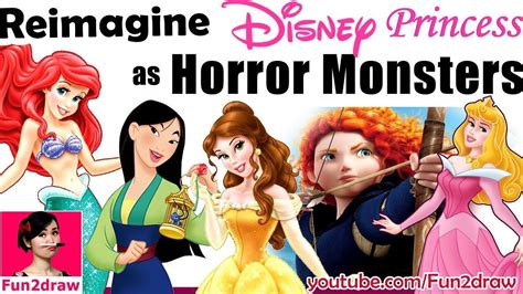 Disney Princesses Transformed Into Terrifying Monsters