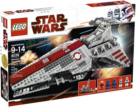 Lego Star Wars 8039 Venator Class Republic Attack Cruiser Ref