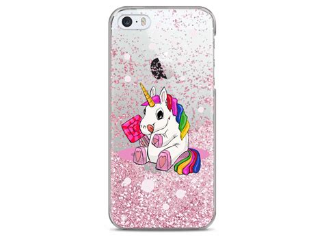 Coque Iphone 55sse Pink Glitter Sweet Baby Licorne Master Case