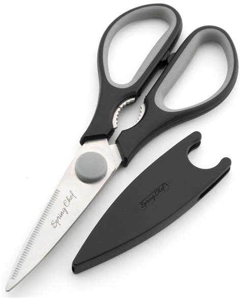 Kitchen Shears With Blade Cover Stainless Steel Scissors For Herbs C