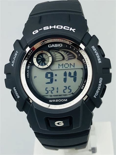 Casio G Shock Black Mens Alarm Chronograph G 2900f 8ver Watchnation