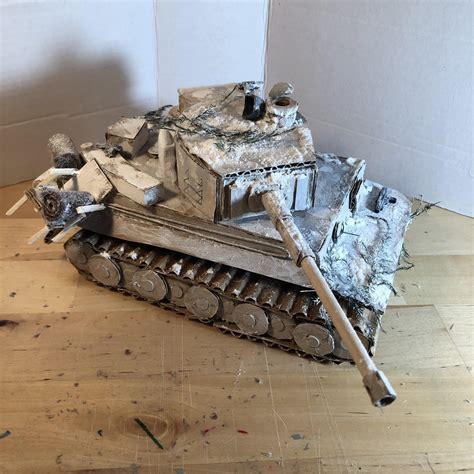 135 Scale Tiger 1 Made Out Of Cardboard And Paperzoom In For Details