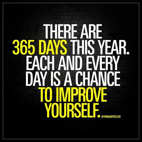 There Are 365 Days This Year Each And Every Day Is A Chance To