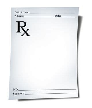 Printable Blank Prescription Pad Prescription Pad Medical