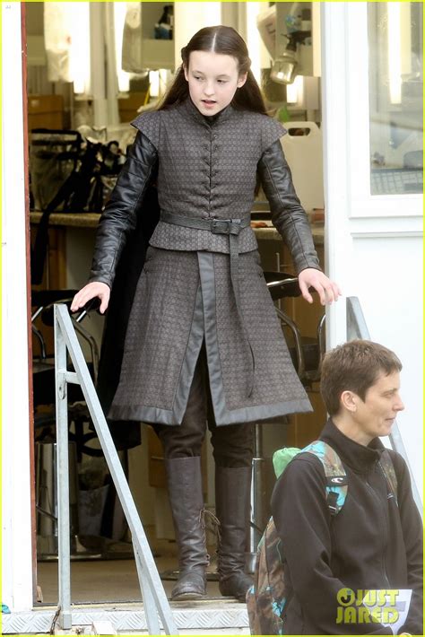 Maisie Williams Steps Out In Costume On The Game Of Thrones Set