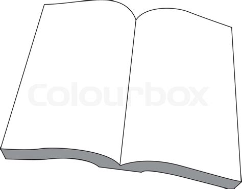 Open Book Stock Vector Colourbox