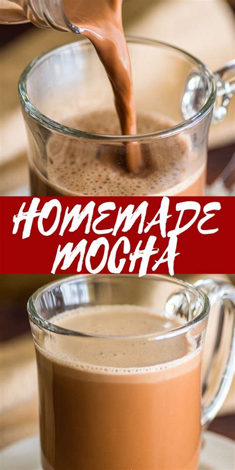 How To Make An Easy And Delicious Homemade Mocha No Espresso Machine Or Hot Chocolate Mix