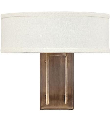 Hinkley 3202br Hampton 2 Light 15 Inch Brushed Bronze Wall Sconce Wall
