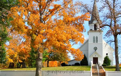 Country Church In The Fall