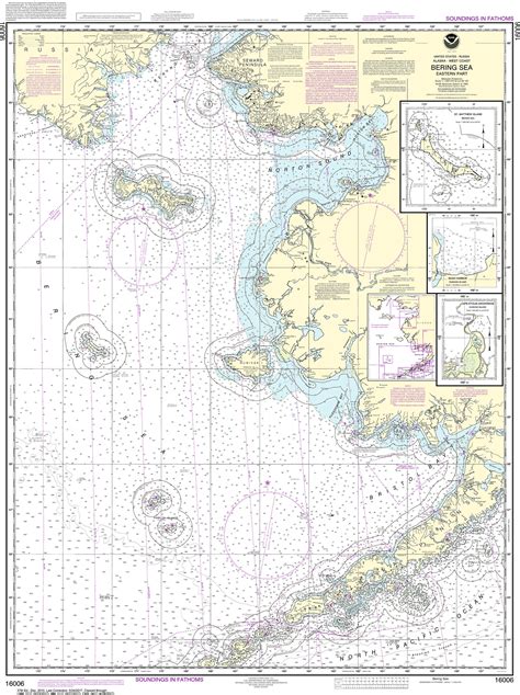 Noaa Nautical Chart 16006 Bering Sea Eastern Partst Matthew Island