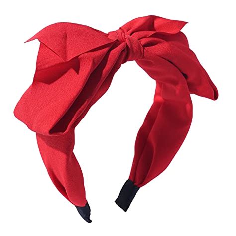 Add A Touch Of Style To Your Look With A Red Headband With Bow