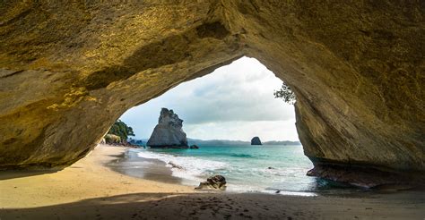 Cathedral Cove Coast In New Zealand Thousand Wonders