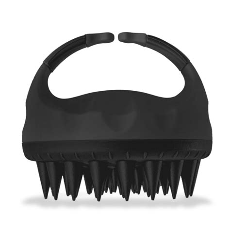 Scalp Massager Flexible Head Scrubber Shower Massage Tool Black