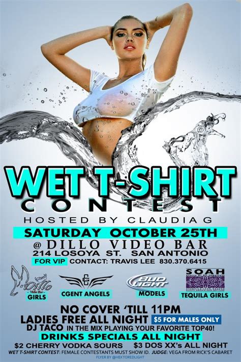Wet T Shirt Contest Flyer Ghettobeatz