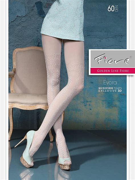 Evora By Fiore Opaque Microfibre Patterned Tights The Nylon Bar
