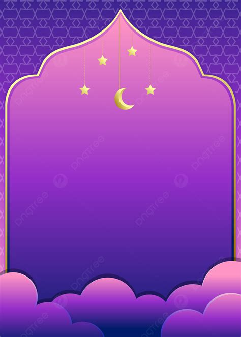 Ramadhan Background Latar Belakang Kosong Idul Fitri Atau Iftar Dengan Dekorasi Bulan Bintang
