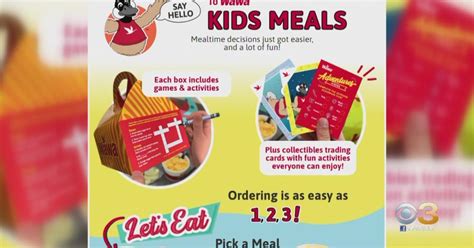 Wawa Now Offering Kid Meals That Include Trading Cards Featuring Wally