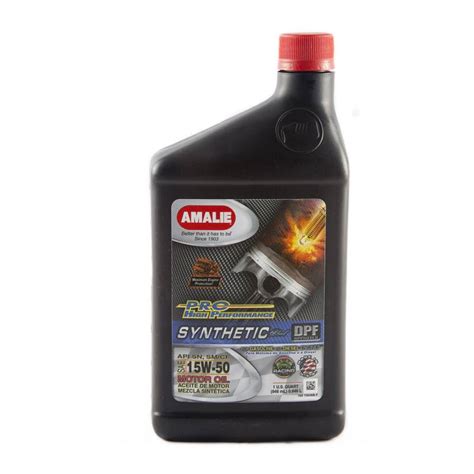Amalie Pro High Performance Synthetic Blend Motor Oil 15w 50 1 Qt